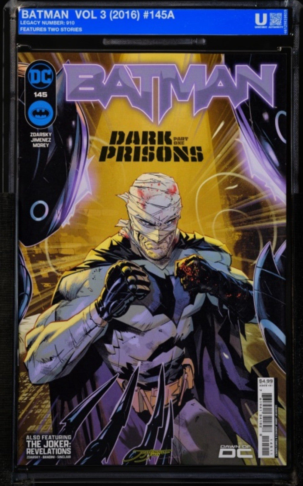 Batman #145 Jorge Jimenez Cover (DC Comics May 2024) - Soft Slab