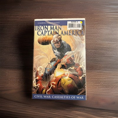 Iron Man / Captain America: Casualties of War #1 Cover B-Cap over Iron Man...