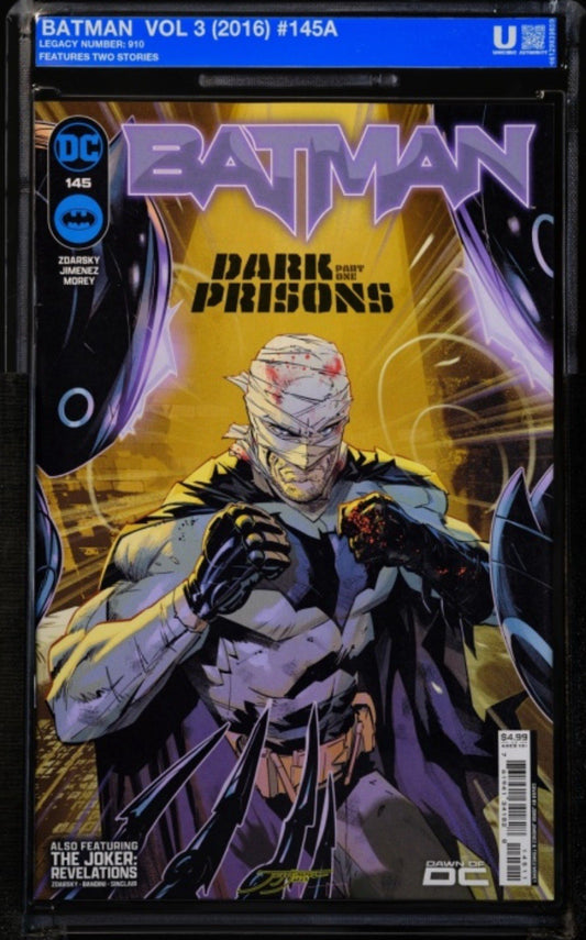 Batman #145 Jorge Jimenez Cover (DC Comics May 2024) - Soft Slab