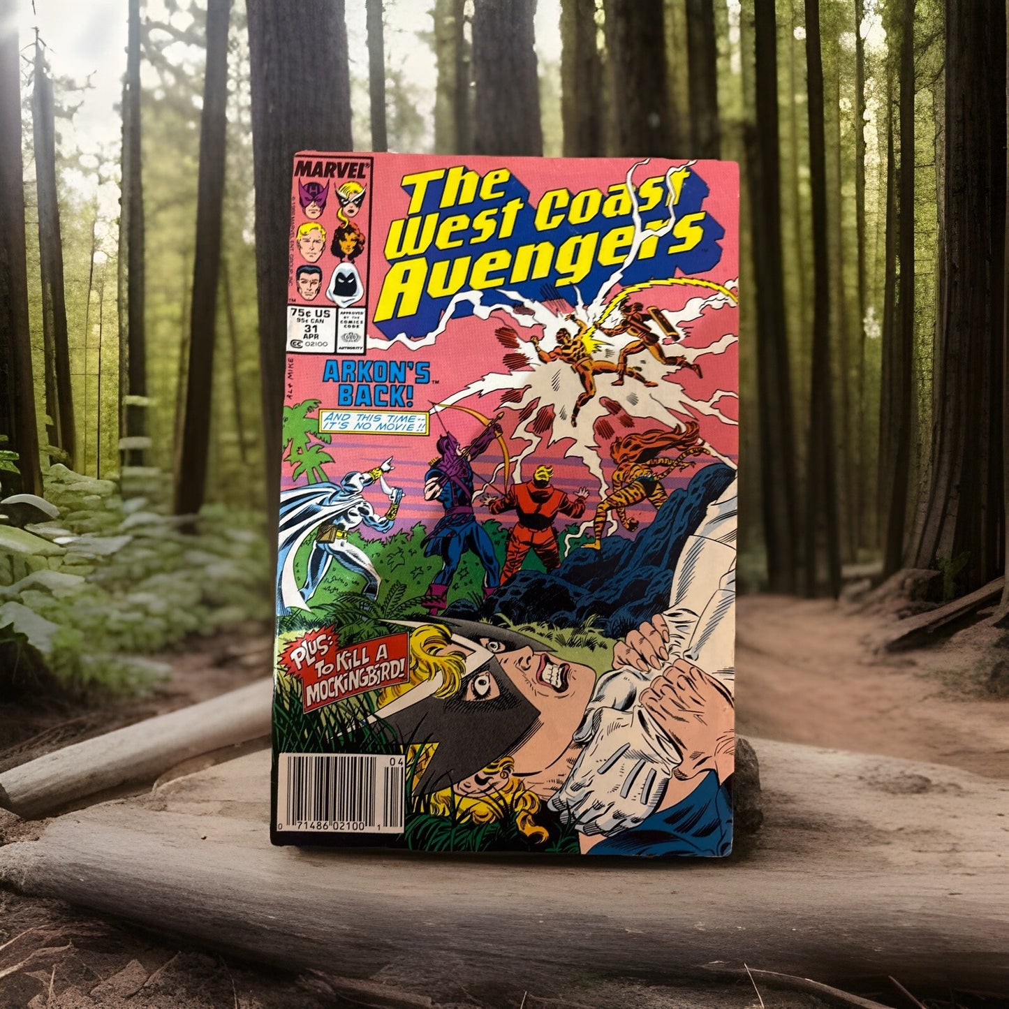 West Coast Avengers #31 Newsstand Variant (Marvel Comics April 1988)