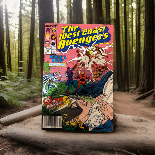 West Coast Avengers #31 Newsstand Variant (Marvel Comics April 1988)