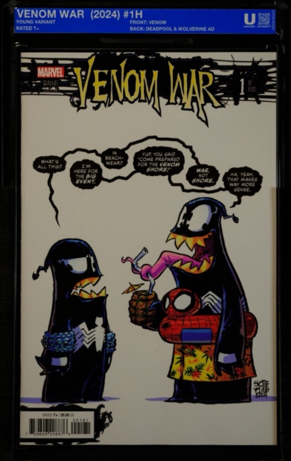 Venom War #1 Skottie Young Cover (Marvel Comics October 2024) - Soft Slab